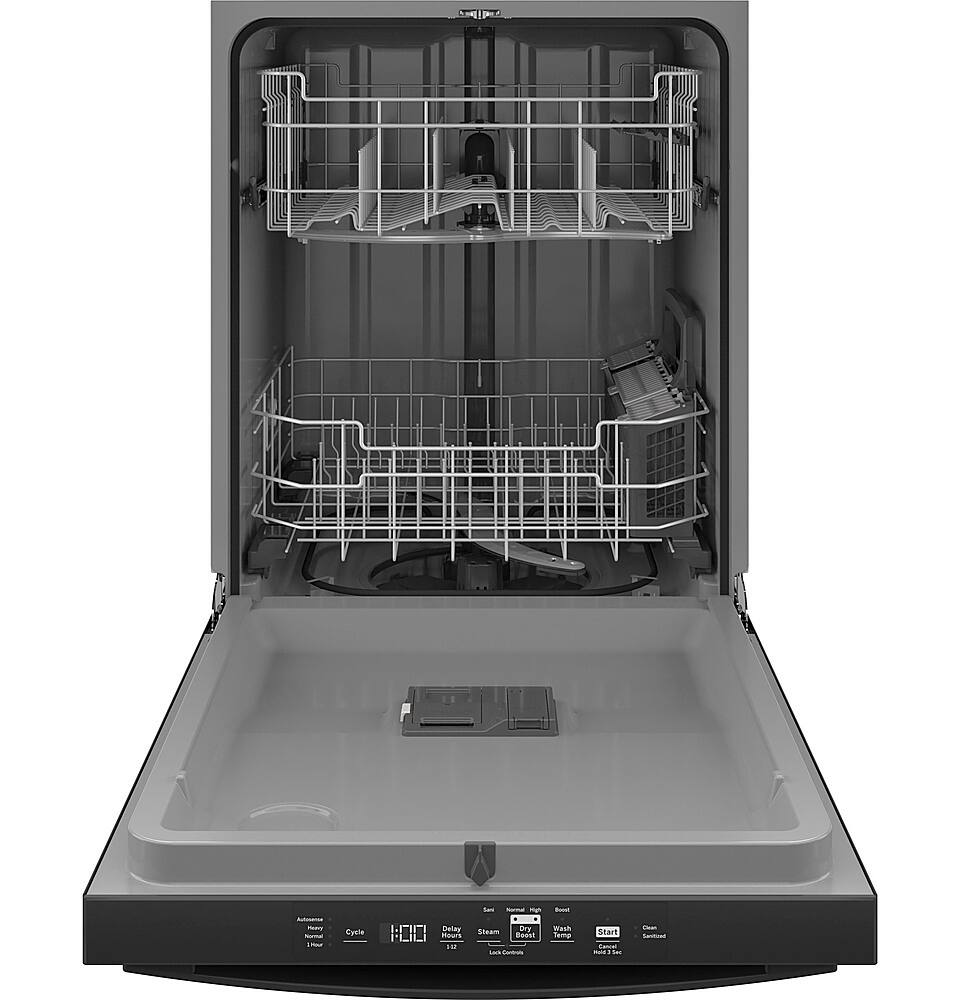 Alt View 11. GE - Top Control Built In Dishwasher with Sanitize Cycle and Dry Boost, 52 dBA - Black.