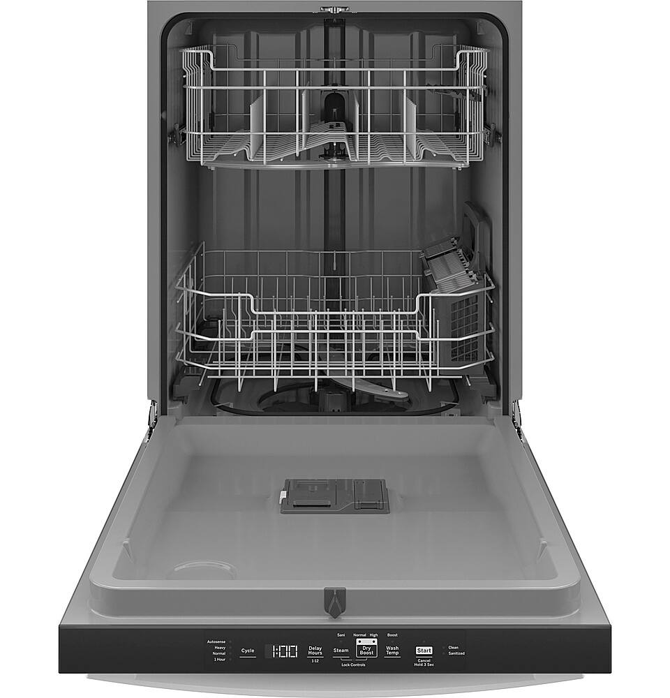 Alt View 11. GE - Top Control Built In Dishwasher with Sanitize Cycle and Dry Boost, 52 dBA - White.