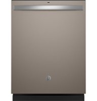 GE - Top Control Built In Dishwasher with Sanitize Cycle and Dry Boost, 52 dBA - Slate - Front_Zoom