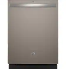 Front. GE - Top Control Built In Dishwasher with Sanitize Cycle and Dry Boost, 52 dBA - Fingerprint Resistant Slate.