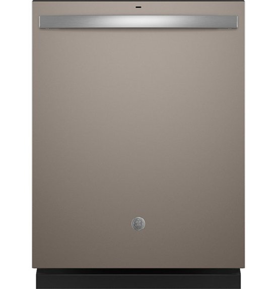 Front Zoom. GE - Top Control Built In Dishwasher with Sanitize Cycle and Dry Boost, 52 dBA - Slate.
