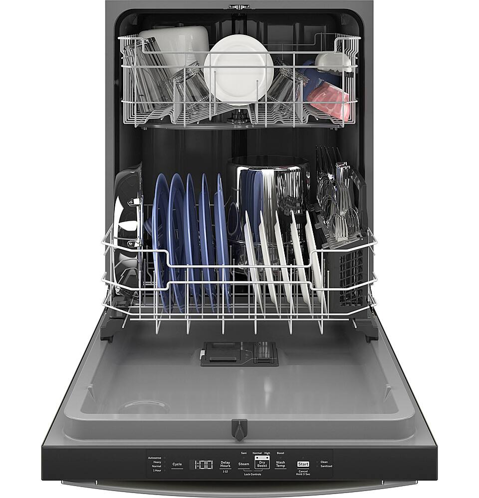 Alt View 12. GE - Top Control Built In Dishwasher with Sanitize Cycle and Dry Boost, 52 dBA - Fingerprint Resistant Slate.