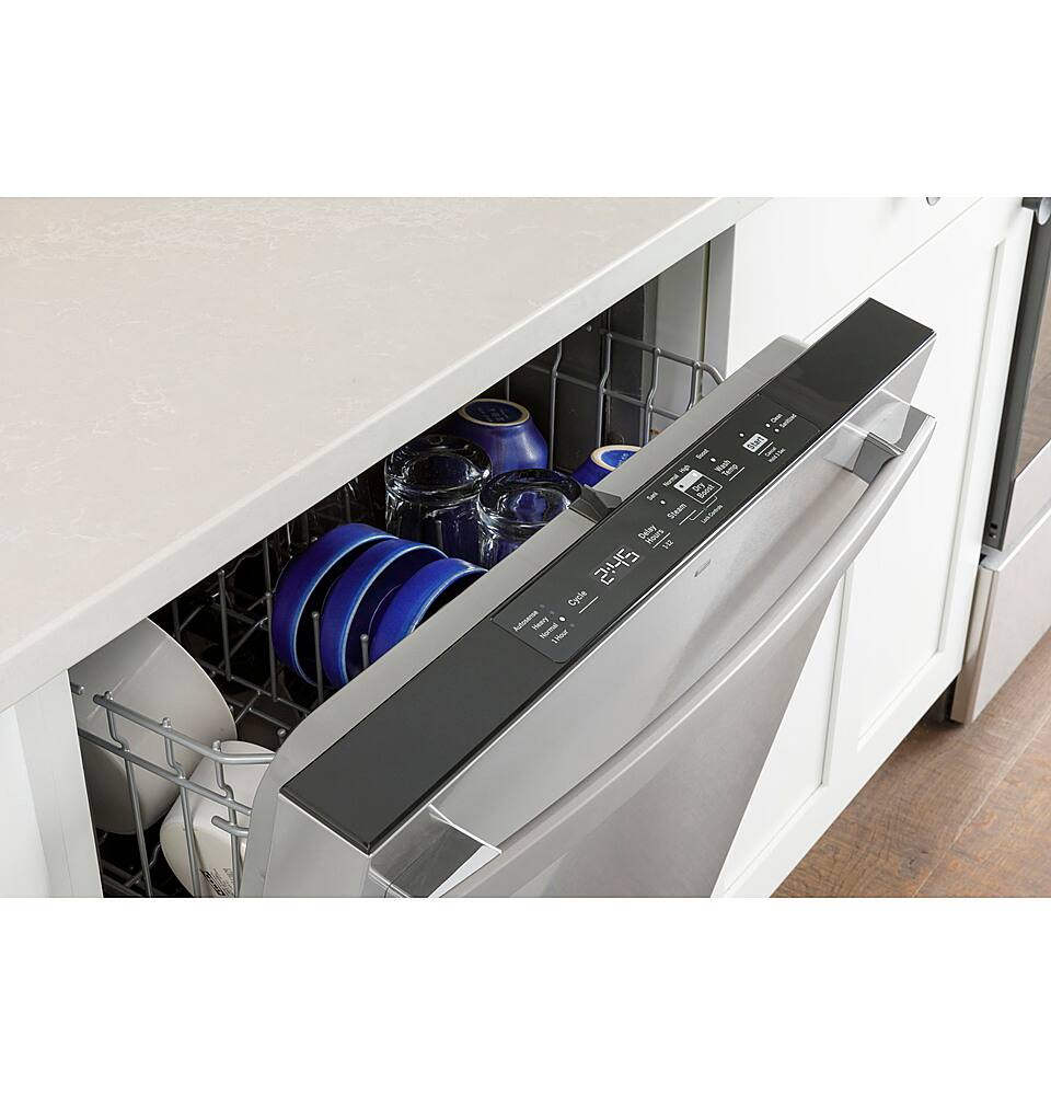 Alt View 18. GE - Top Control Built In Dishwasher with Sanitize Cycle and Dry Boost, 52 dBA - Fingerprint Resistant Slate.