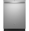 Front Zoom. GE - Top Control Built In Dishwasher with Sanitize Cycle and Dry Boost, 52 dBA - Stainless Steel.