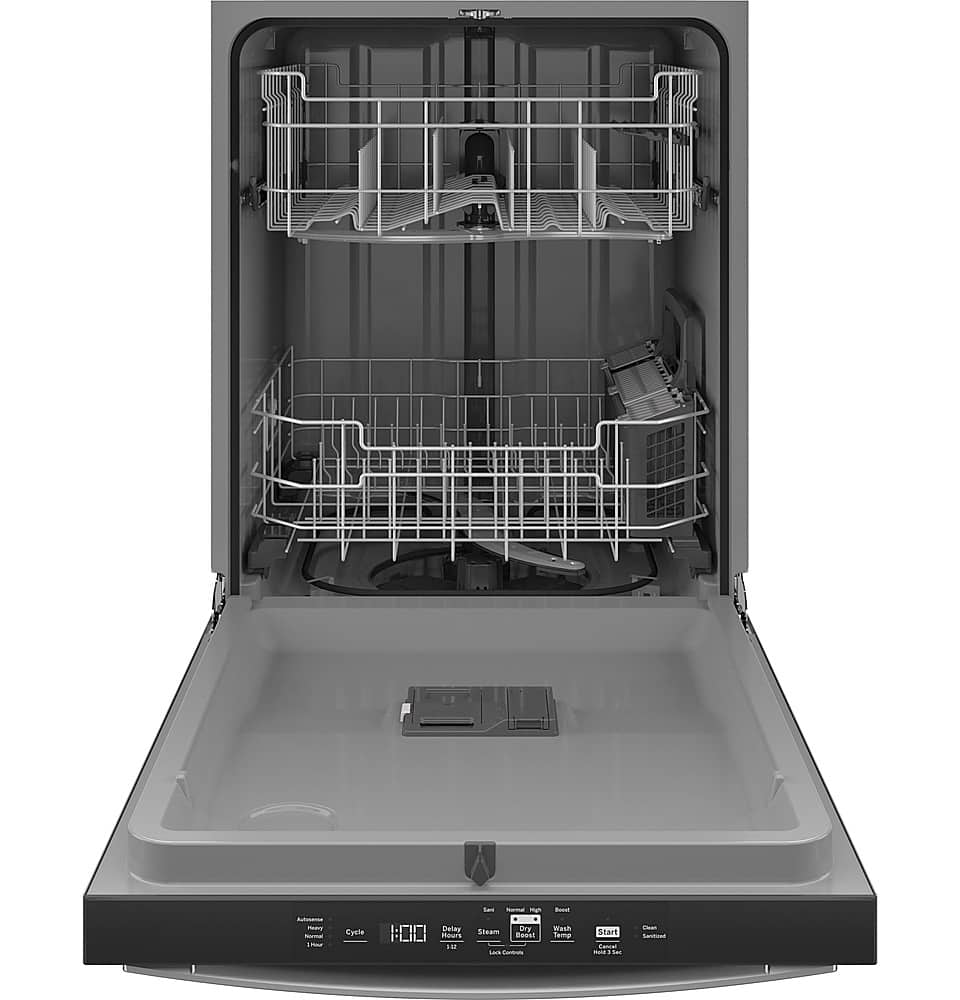 Alt View 11. GE - Top Control Built In Dishwasher with Sanitize Cycle and Dry Boost, 52 dBA - Fingerprint Resistant Stainless Steel.