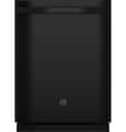GE - 24" Top Control Built-In Plastic Tub Dishwasher with 3rd Rack, Dry Boost and 50 dBA - Black