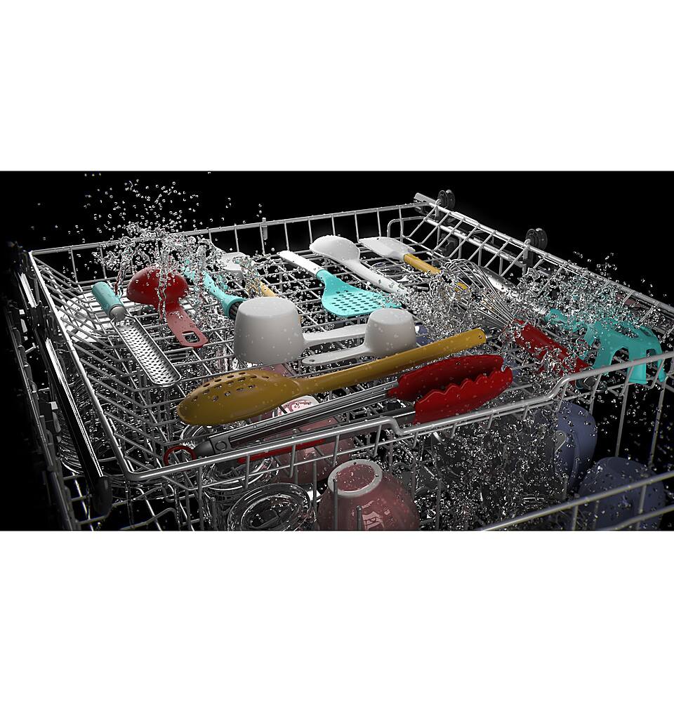 Alt View 27. GE - Top Control Built-In Dishwasher with 3rd Rack, Dry Boost, 50 dBa - Black.