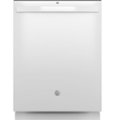 Front. GE - Top Control Built-In Dishwasher with 3rd Rack, Dry Boost, 50 dBa - White.