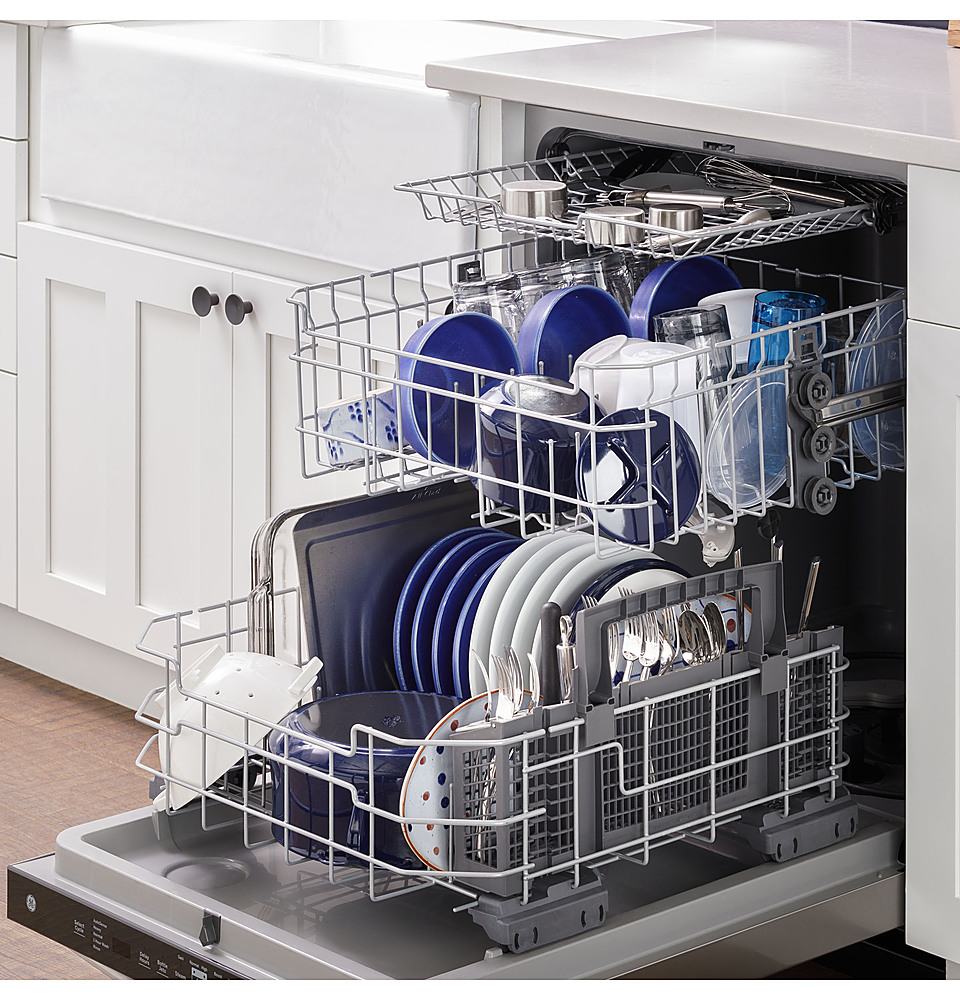 GE Top Control Built-In Dishwasher with 3rd Rack, Dry Boost, 50