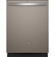 GE - Top Control Built-In Dishwasher with 3rd Rack, Dry Boost, 50 dBa - Slate - Front_Zoom