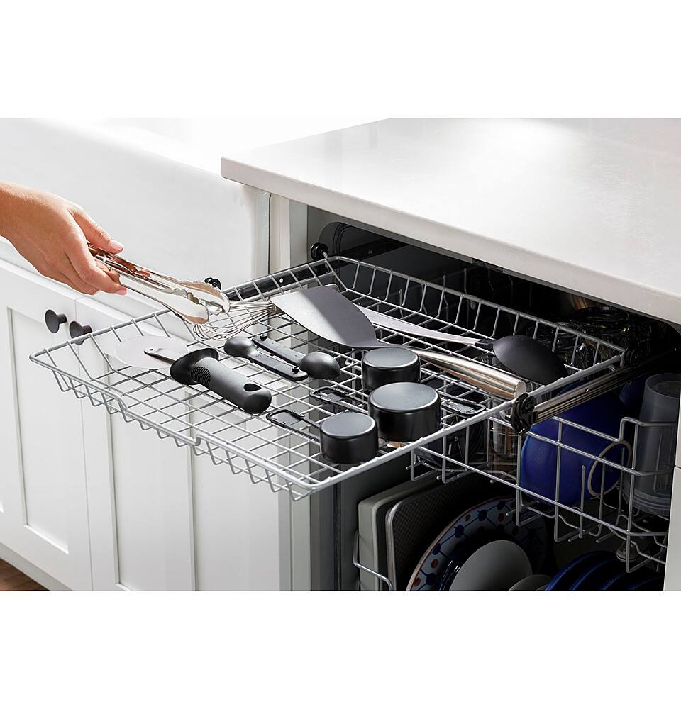Alt View 20. GE - Top Control Built-In Dishwasher with 3rd Rack, Dry Boost, 50 dBa - Fingerprint Resistant Slate.