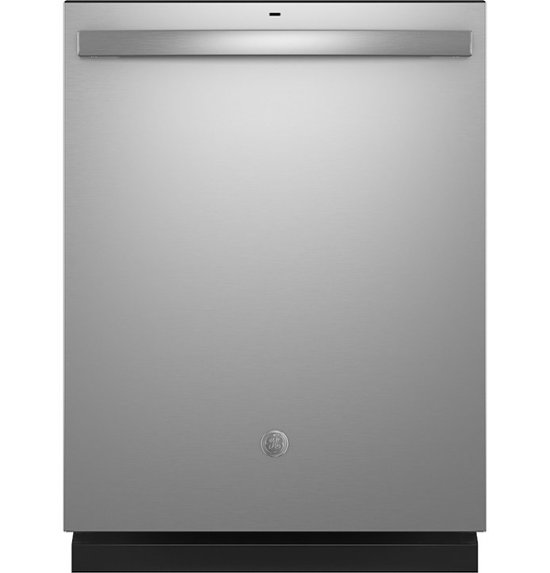 Front. GE - Top Control Built In Dishwasher with Sanitize Cycle and Dry Boost, 50 dBA - Fingerprint Resistant Stainless Steel.
