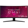 ViewSonic - OMNI VX3418-2KPC 34" LCD Curved FHD Adaptive Sync Gaming Monitor (DisplayPort HDMI) - Black