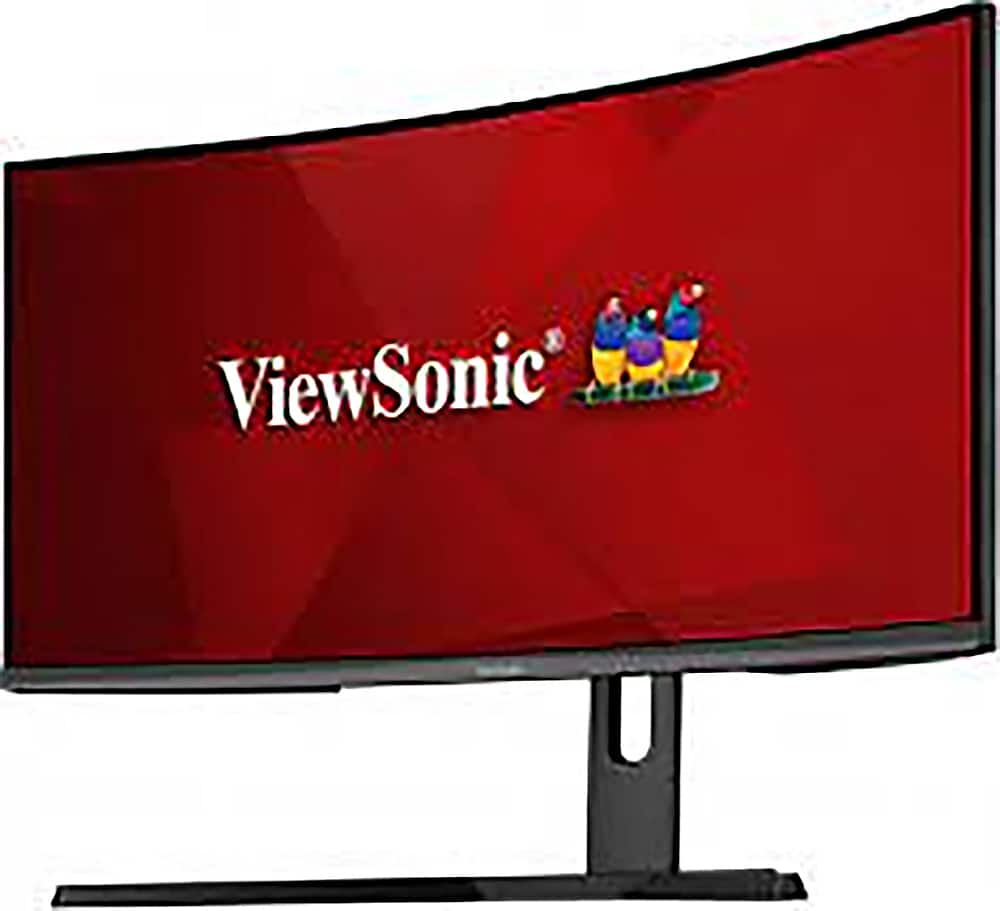 Alt View 1. ViewSonic - VX3418-2KPC 34" LCD Curved FHD Adaptive Sync Gaming Monitor (DisplayPort HDMI) - Black.