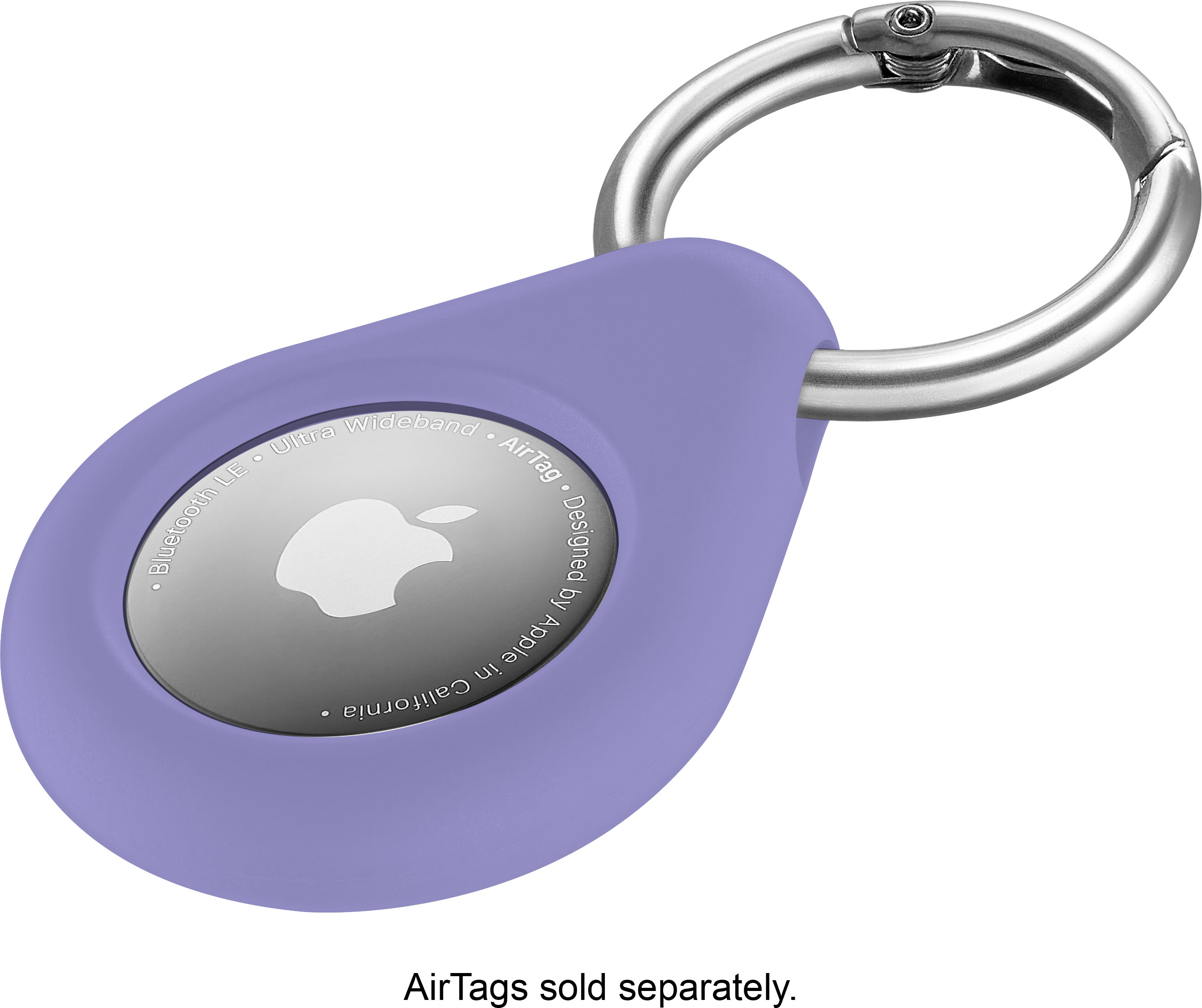 Lilac Blue AirTag Keyring