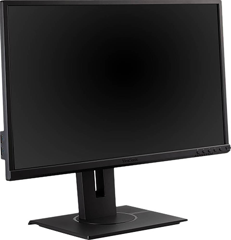 Angle View: ViewSonic - 24" LED FHD Monitor - Black