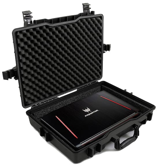 CASEMATIX Waterproof Hard Case Fits up to 17