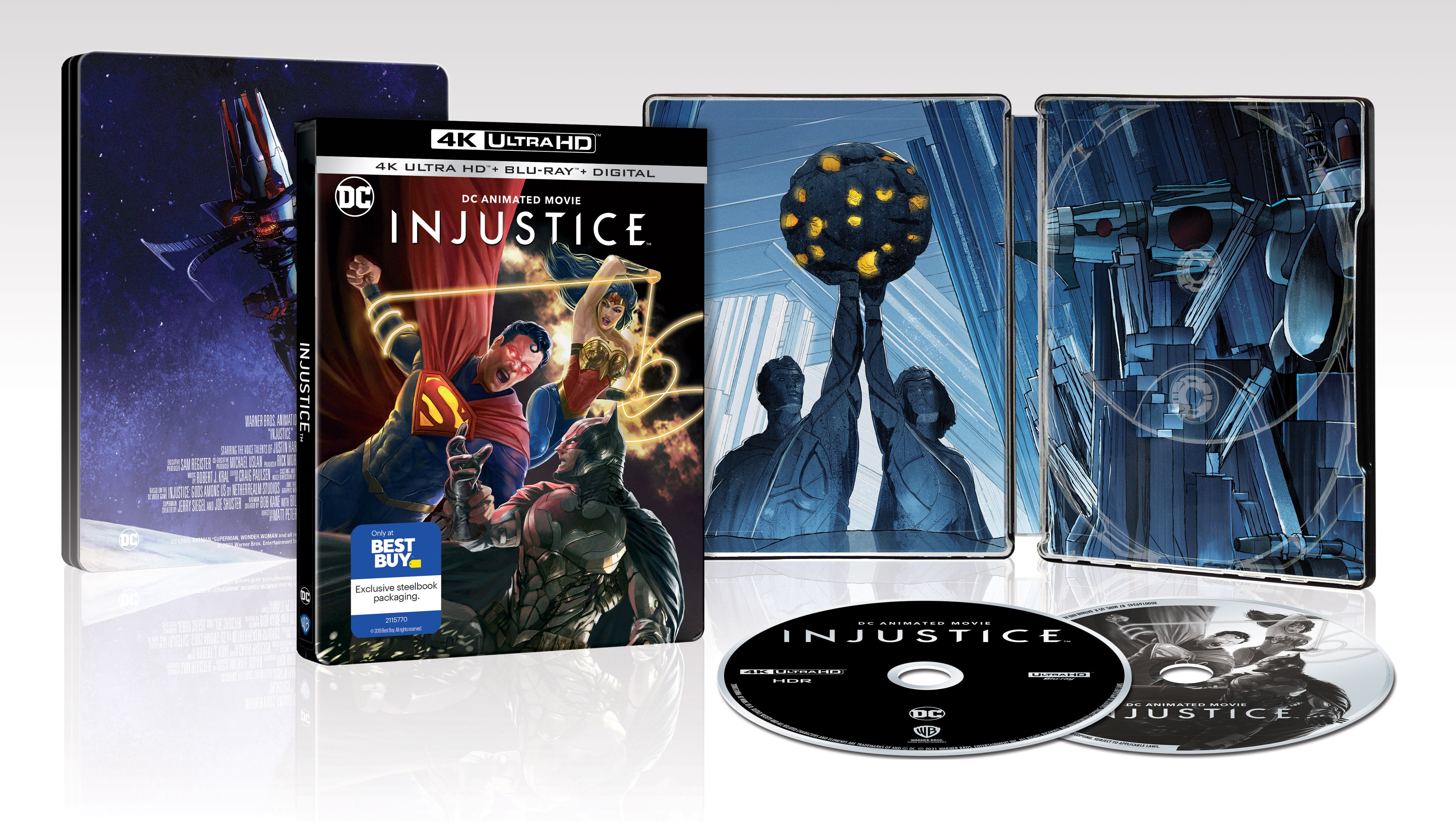 Injustice [SteelBook] [Includes Digital Copy] [4K Ultra HD Blu-ray/Blu-ray]  [Only @ Best Buy] [2021] - Best Buy