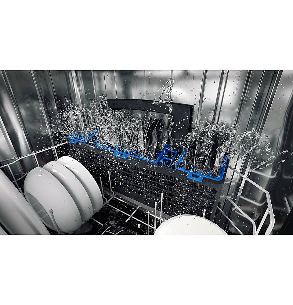 Alt View 17. GE Profile - Top Control Built-In Stainless Steel Tub Dishwasher with 3rd Rack and Microban, 42dBA - Stainless Steel.