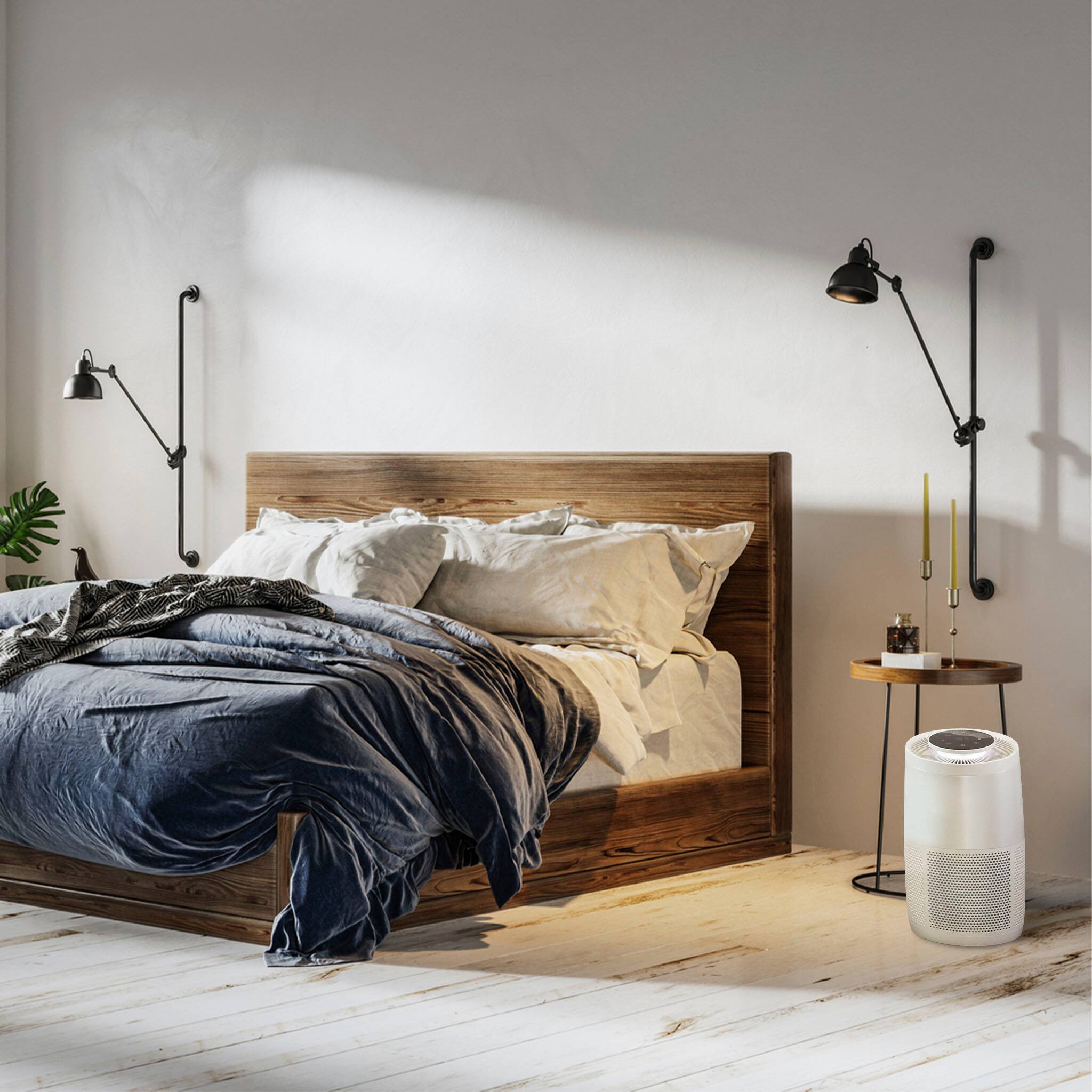 Alt View 11. Instant - HEPA Air Purifier for Medium Rooms Removes 99.9% of Dust, Smoke, & Pollen with Plasma Ion Technology - Pearl.