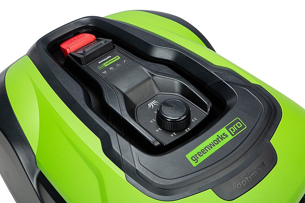 Alt View 20. Greenworks - Optimow Robotic Lawn Mower - Green.