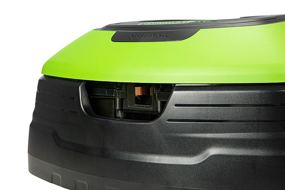 Alt View 21. Greenworks - Optimow Robotic Lawn Mower - Green.