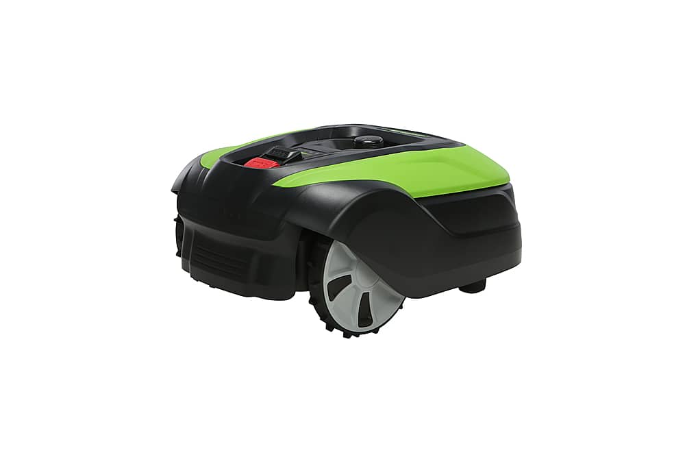 Alt View 17. Greenworks - Optimow Robotic Lawn Mower - Green.