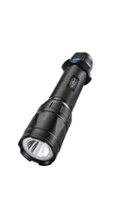 Police Security - Trac Tact 1000 Lumen Flashlight with 395 Nm UV - Black - Front_Zoom