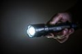 Left Zoom. Police Security - Trac Tact 1000 Lumen Flashlight with 395 Nm UV - Black.