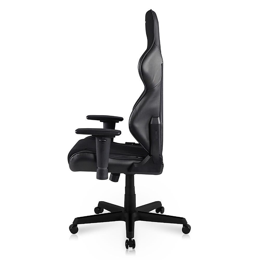 Angle View: DXRacer - Racing Series Ergonomic Gaming Chair - Mesh/PVC Leather - Black
