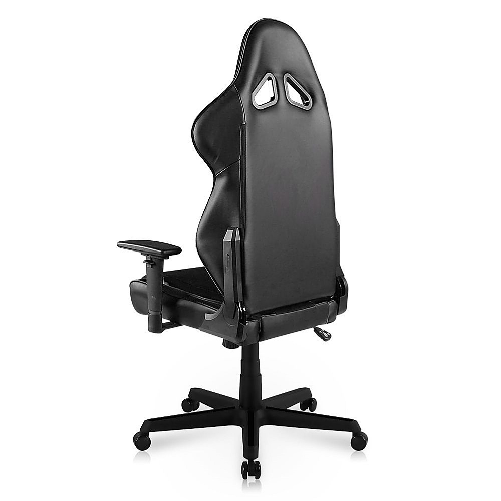 Left View: DXRacer - Racing Series Ergonomic Gaming Chair - Mesh/PVC Leather - Black