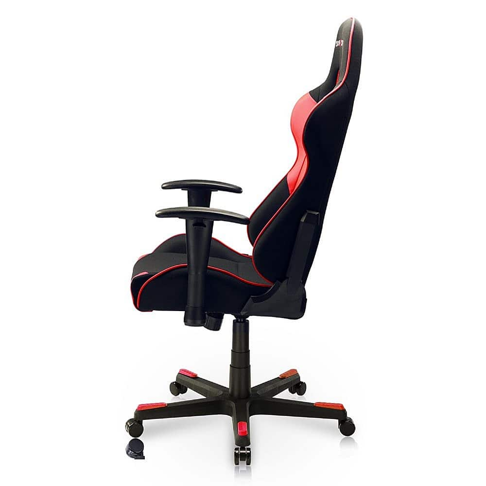 Angle View: DXRacer - Formula Series Ergonomic Gaming Chair - Mesh/Leather - Red