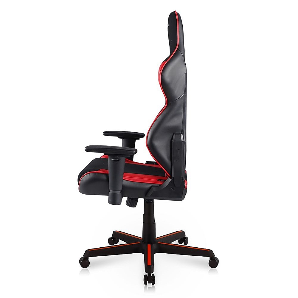 Angle View: DXRacer - Racing Series Ergonomic Gaming Chair - Mesh/PVC Leather - Red