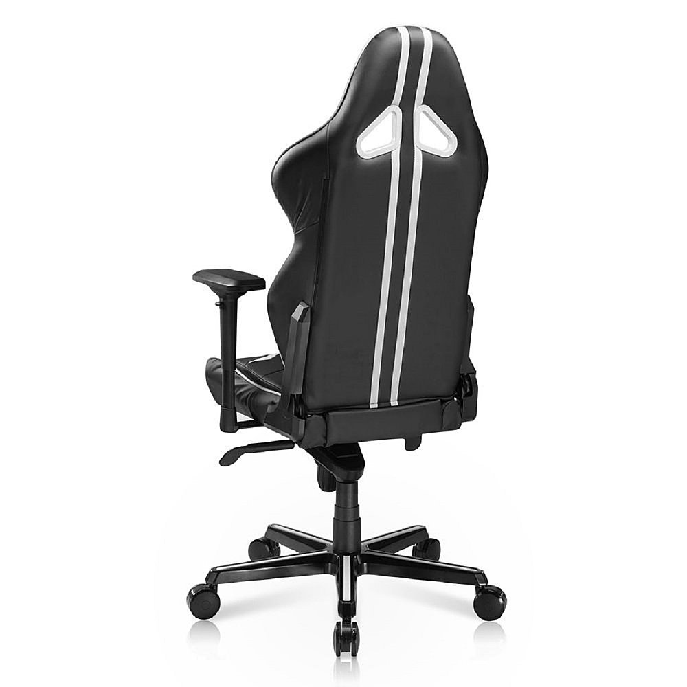 Left View: DXRacer - Racing Series Pro Ergonomic Gaming Chair - PVC Leather - White