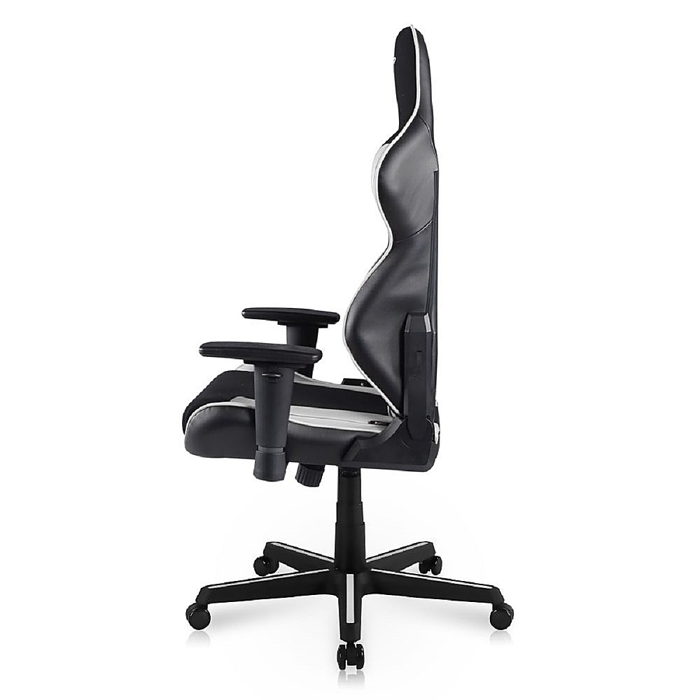 Angle View: DXRacer - Racing Series Ergonomic Gaming Chair - Mesh/PVC Leather - White