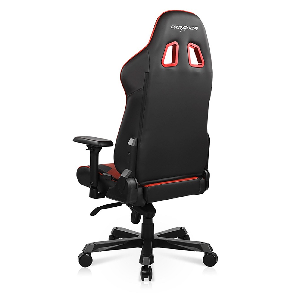 Left View: DXRacer - King Series Ergonomic Gaming Chair - Red