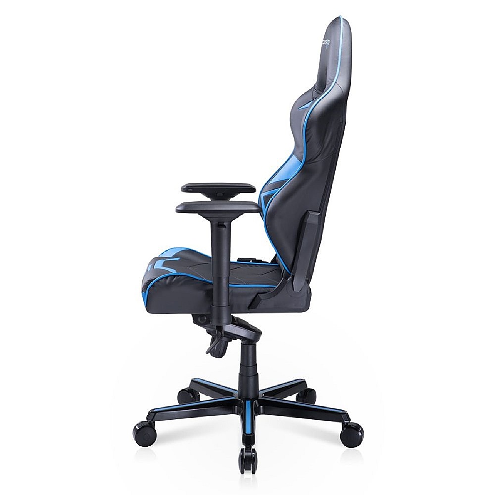 Angle View: DXRacer - Racing Series Pro Ergonomic Gaming Chair - PVC Leather - Blue
