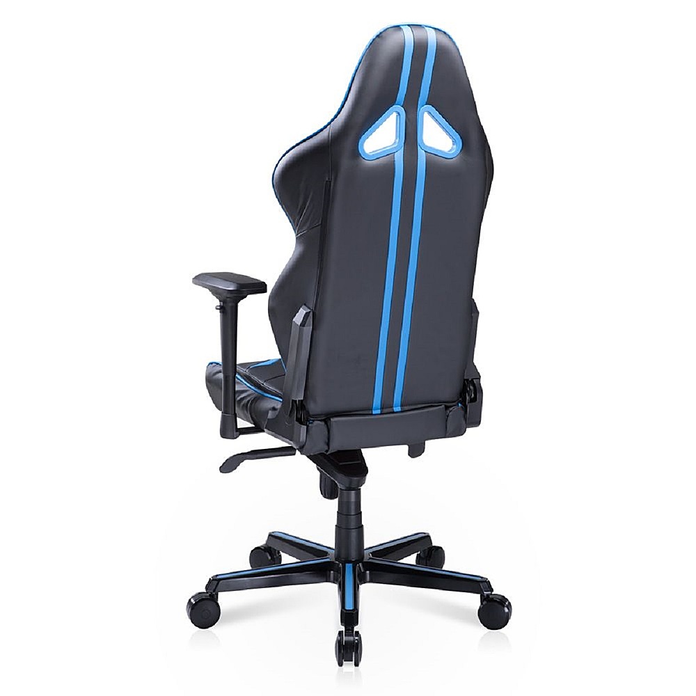 Left View: DXRacer - Racing Series Pro Ergonomic Gaming Chair - PVC Leather - Blue