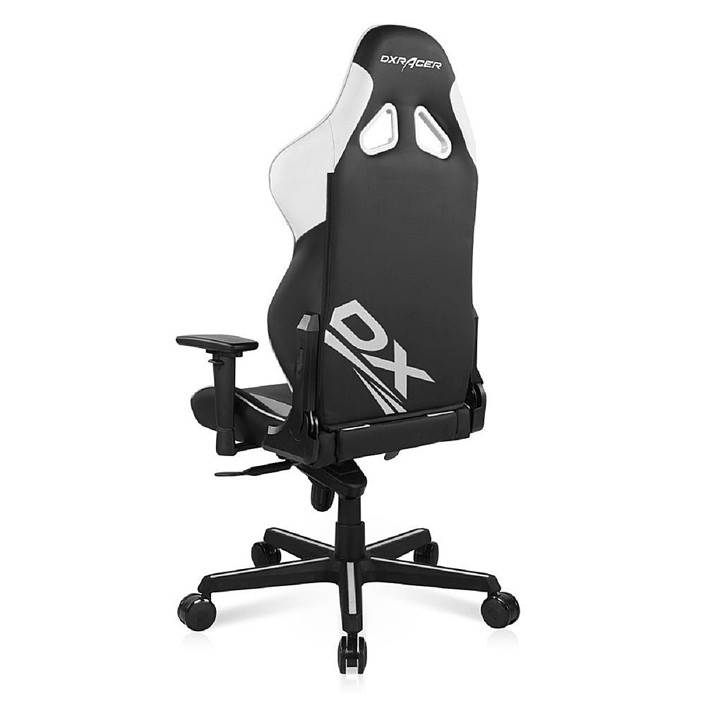 Left View: DXRacer - Ergonomic Gladiator Series D8100 Gaming Chair - White
