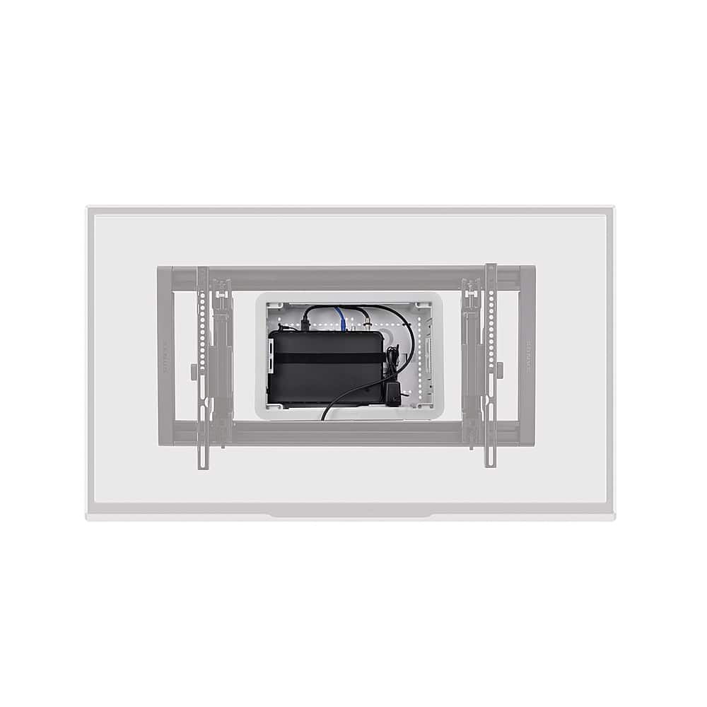 Alt View 12. Sanus - TV Media In-Wall Box W/ Power Supply Kit - 9" - White.