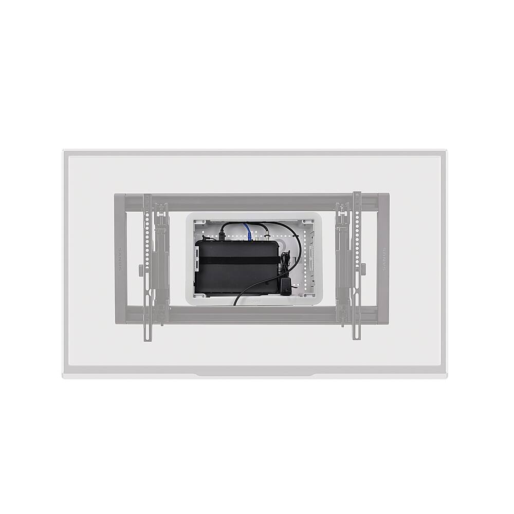 Alt View 12. Sanus - TV Media In-Wall Box W/ Power Supply Kit - 9" - White.