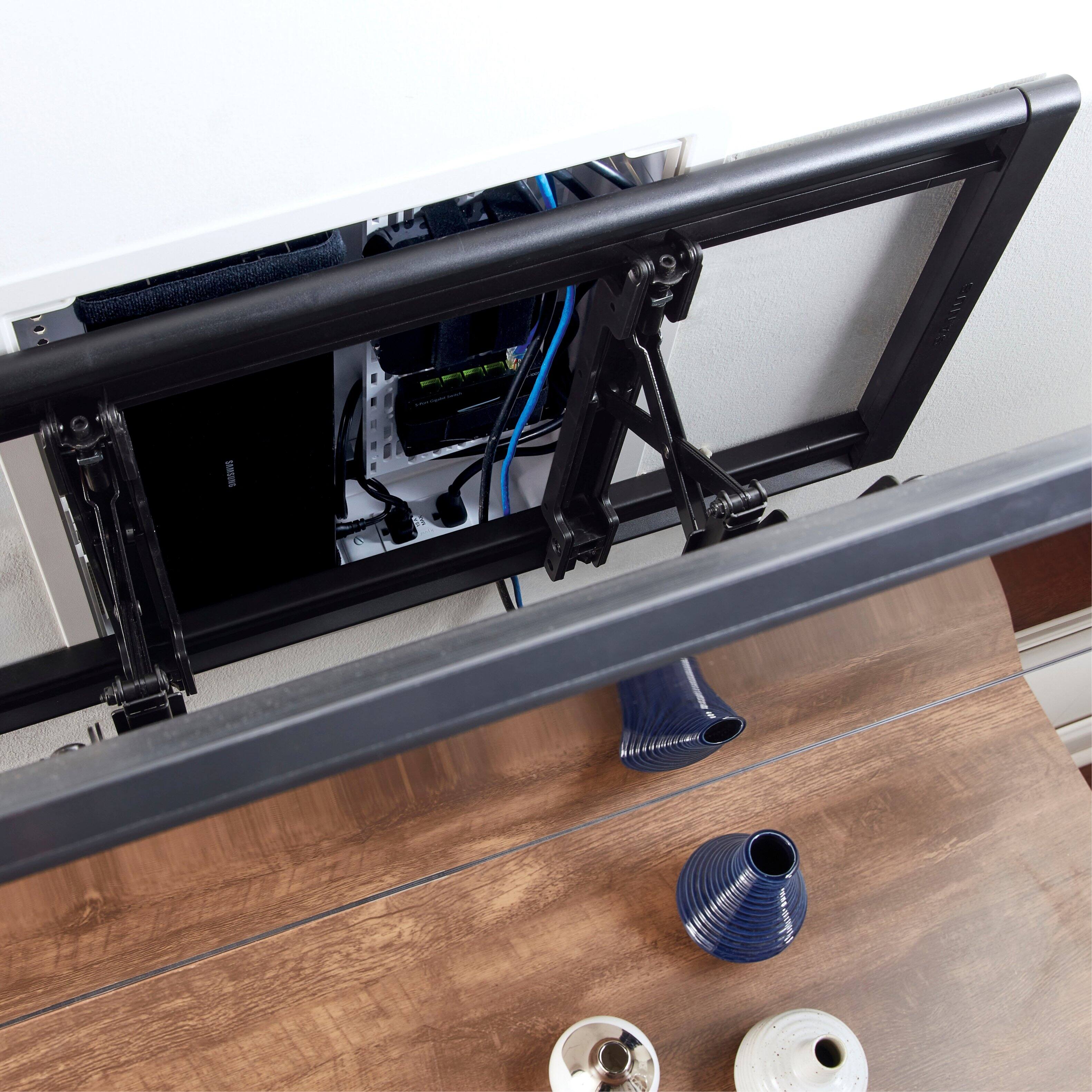 Alt View 15. Sanus - TV Media In-Wall Box - 17" - White.