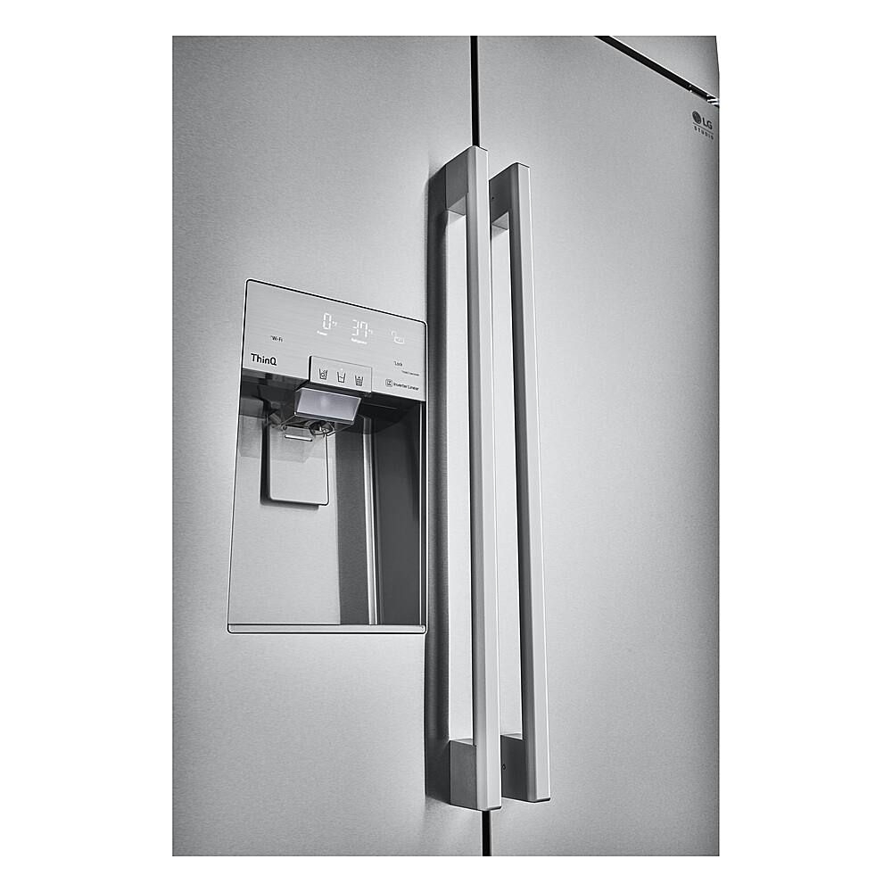 Alt View 12. LG - STUDIO 25.6 Cu. Ft. Side-by-Side Built-In Smart Refrigerator with Tall Ice and Water Dispenser - Stainless Steel.