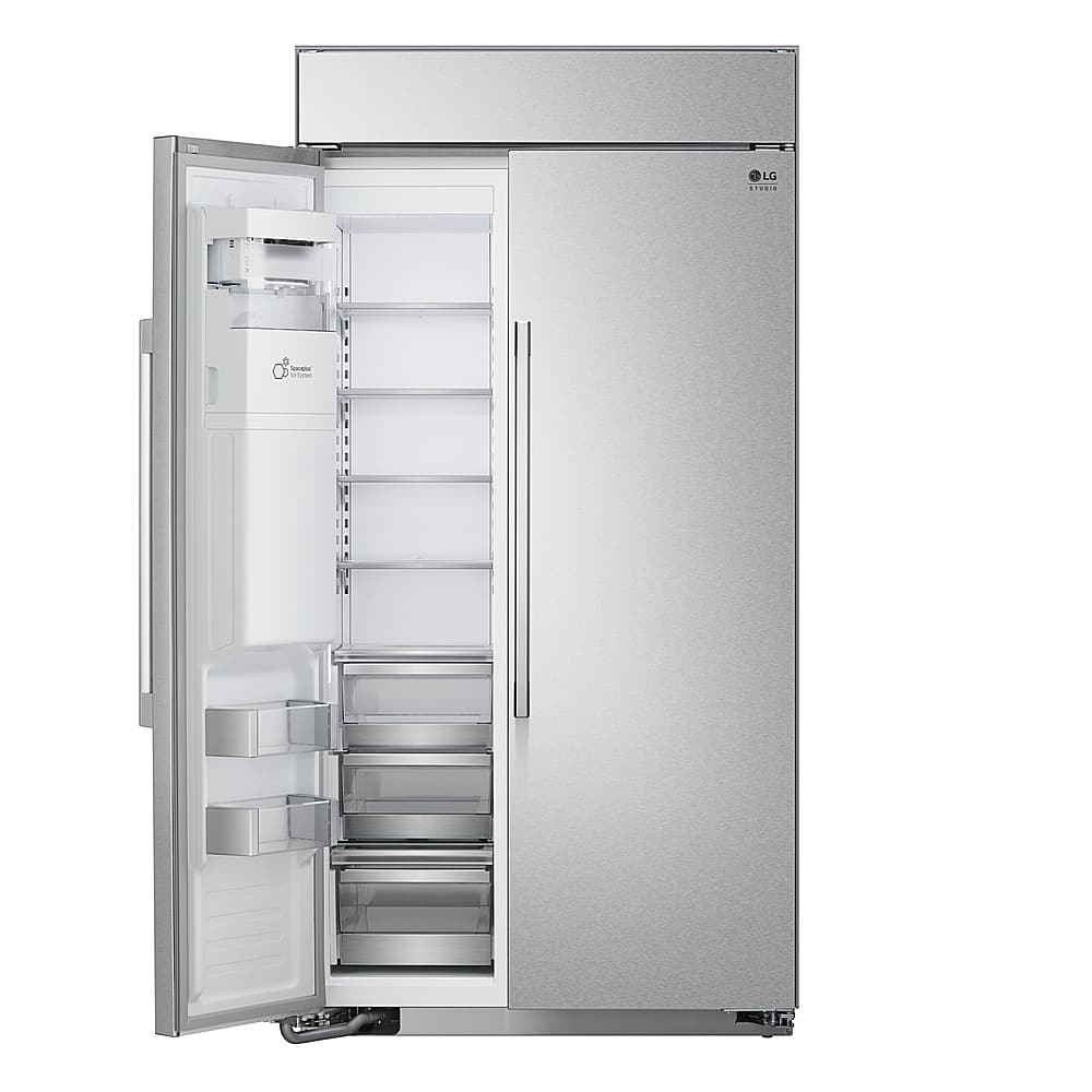 Alt View 15. LG - STUDIO 25.6 Cu. Ft. Side-by-Side Built-In Smart Refrigerator with Tall Ice and Water Dispenser - Stainless Steel.