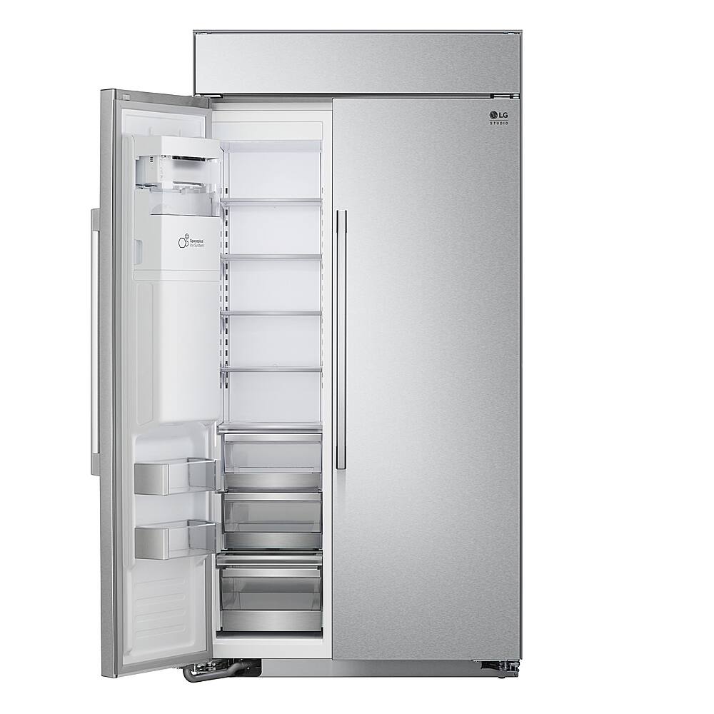 Alt View 15. LG - STUDIO 25.6 Cu. Ft. Side-by-Side Built-In Smart Refrigerator with Tall Ice and Water Dispenser - Stainless Steel.