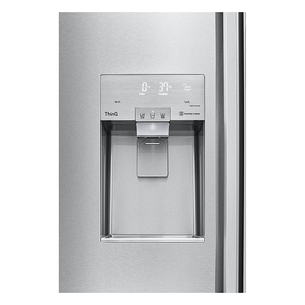 Alt View 18. LG - STUDIO 25.6 Cu. Ft. Side-by-Side Built-In Smart Refrigerator with Tall Ice and Water Dispenser - Stainless Steel.