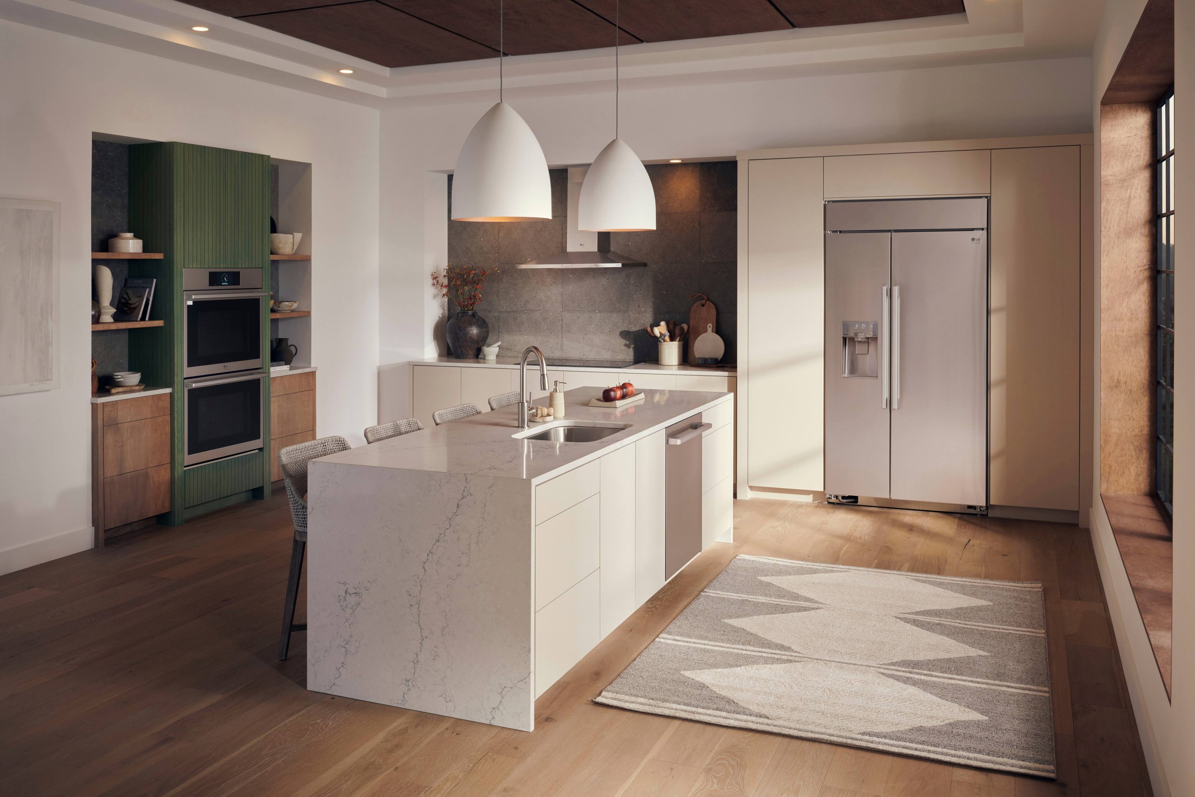 Alt View 26. LG - STUDIO 25.6 Cu. Ft. Side-by-Side Built-In Smart Refrigerator with Tall Ice and Water Dispenser - Stainless Steel.