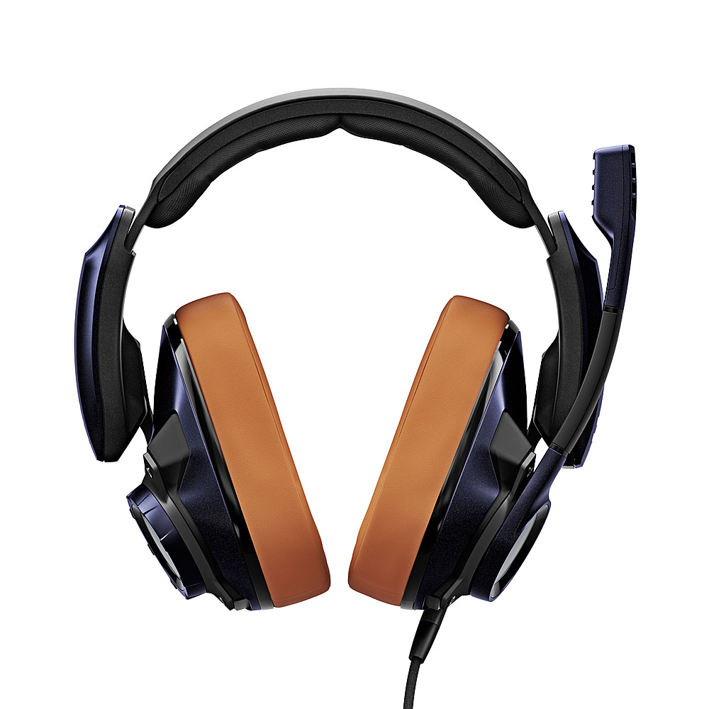 Angle View: EPOS - GSP 602 Professional Closed Acoustic Gaming Headset with noise cancelling microphone - Blue and Brown