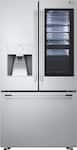 LG - STUDIO 23.5 Cu. Ft. French Door-in-Door Counter-Depth Smart Refrigerator with Craft Ice - Stainless Steel
