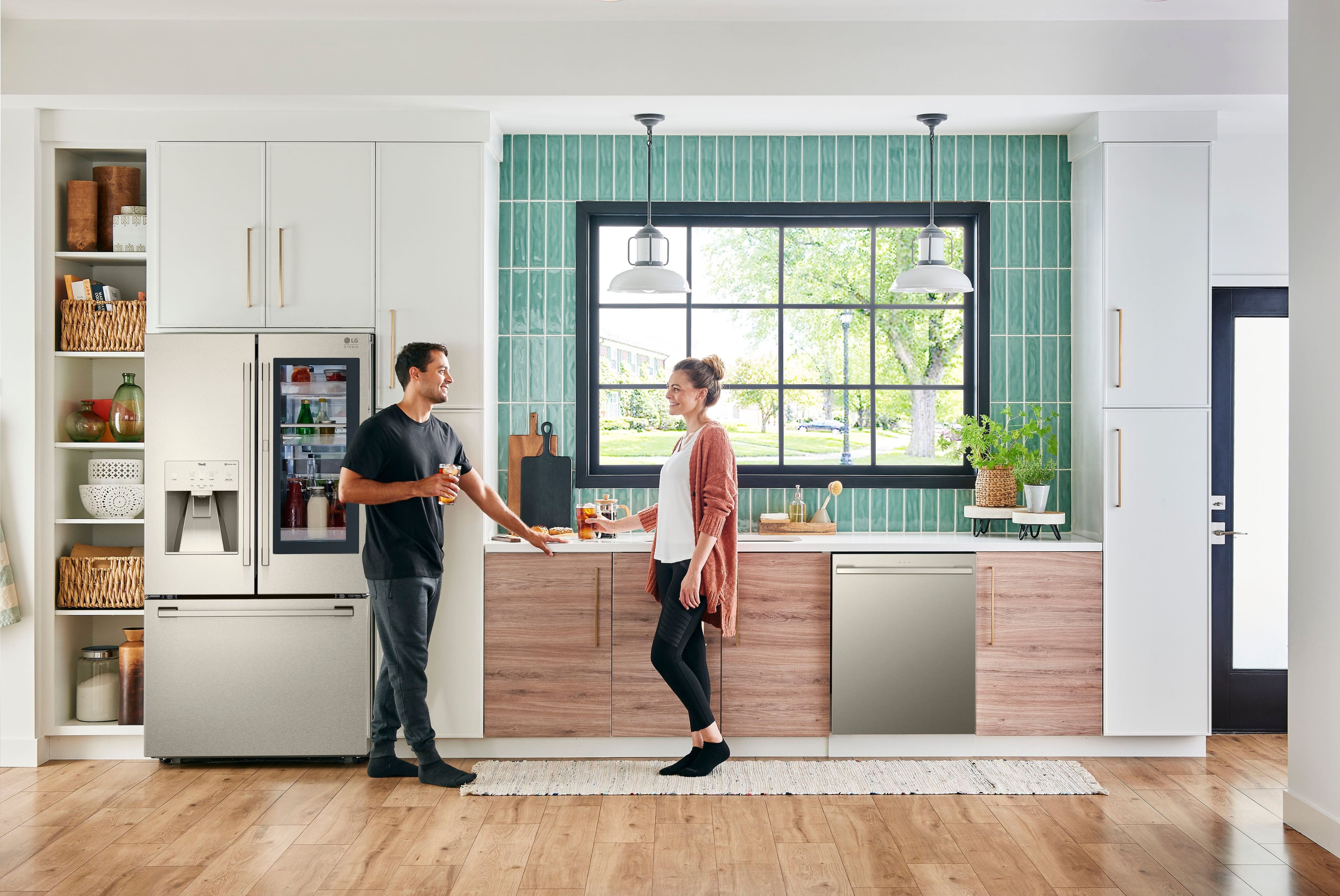 Alt View 21. LG - STUDIO 23.5 Cu. Ft. French Door-in-Door Counter-Depth Smart Refrigerator with Craft Ice - PrintProof Stainless Steel.